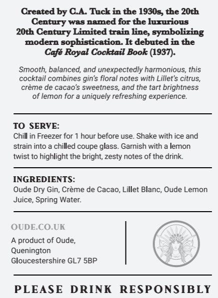 Oude 20th Century Cocktail 100ml