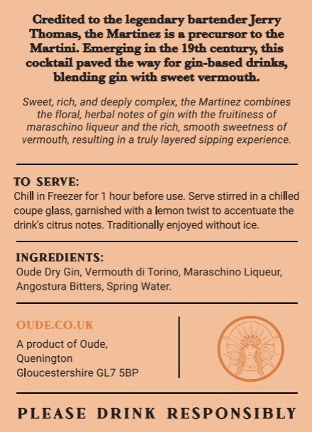 Oude Martinez Cocktail 100ml
